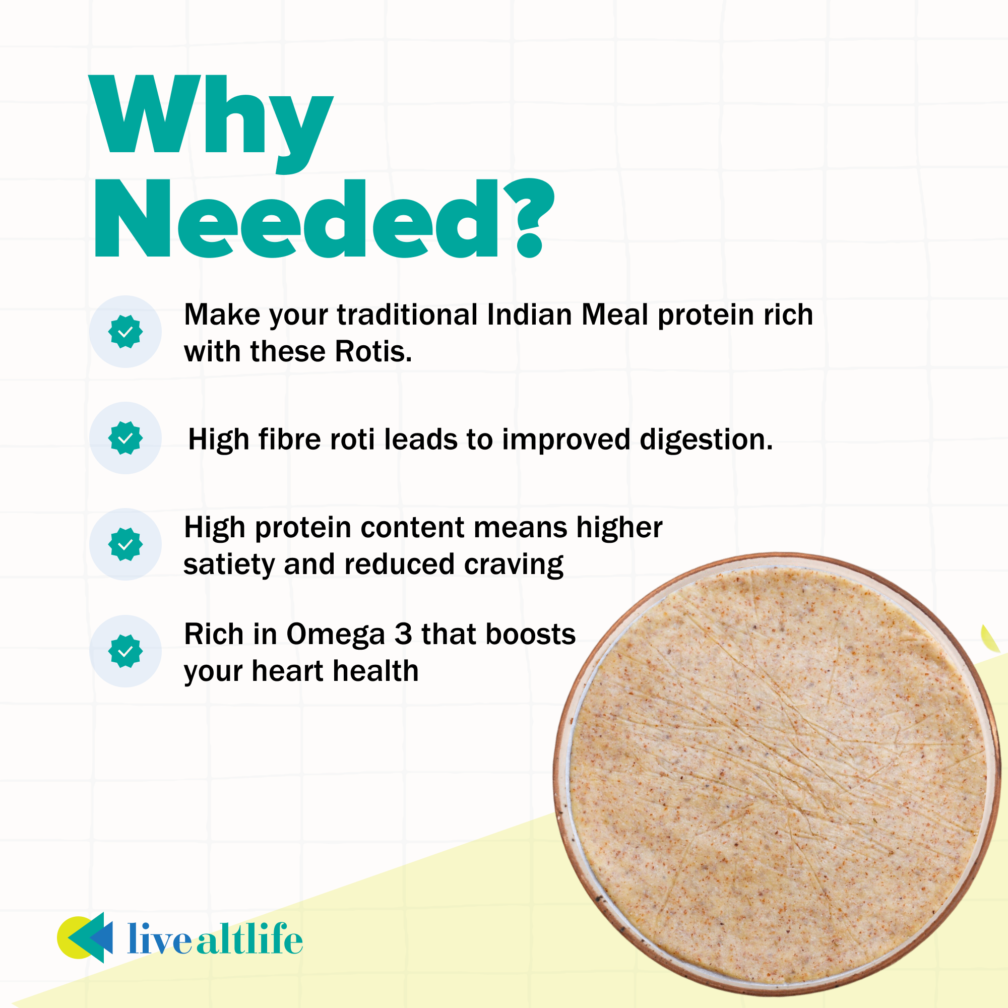 Nutripack-Ready-to-cook Roti (Assorted, High Protein, Grain Free)