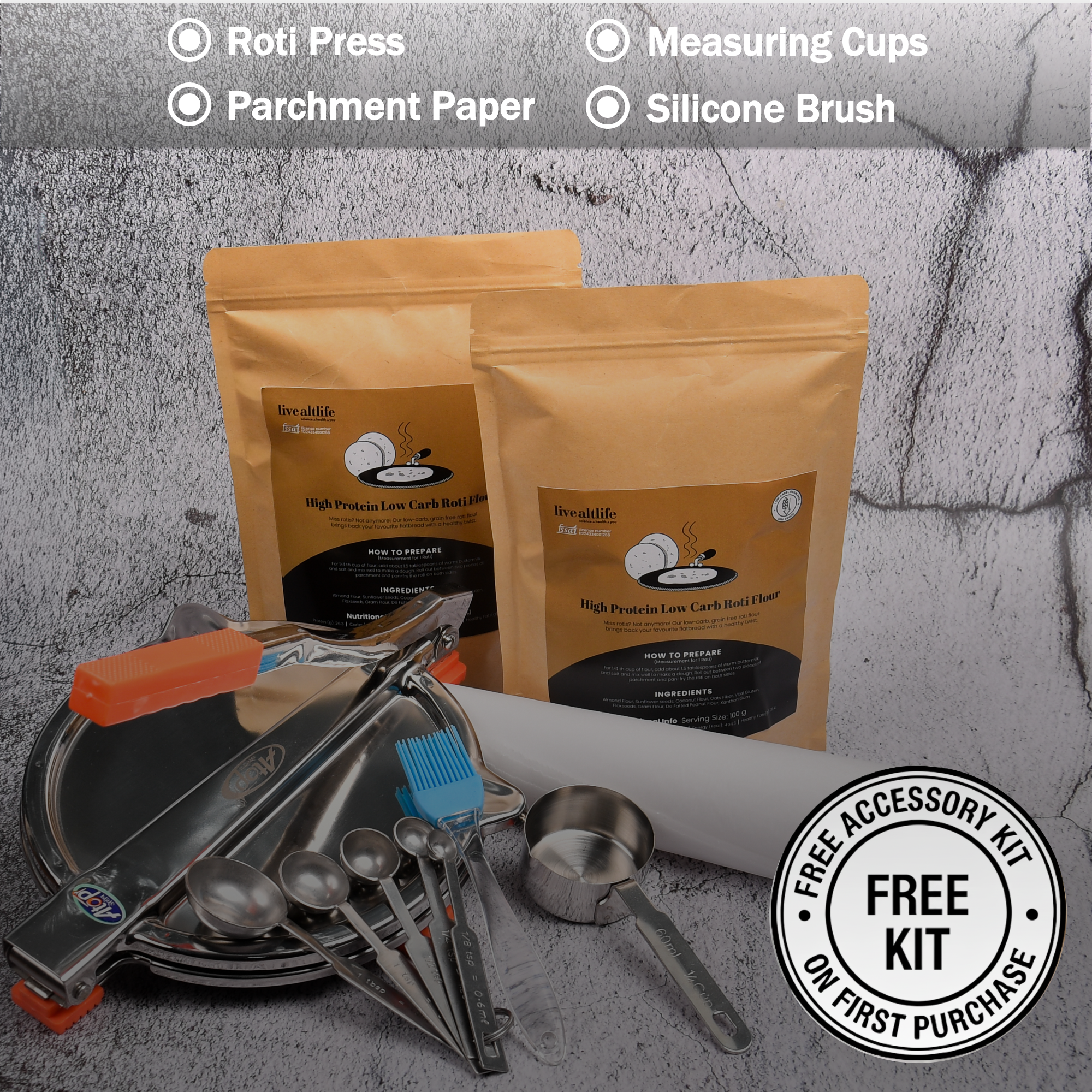 Low- Carb (LCHF) Roti Flour