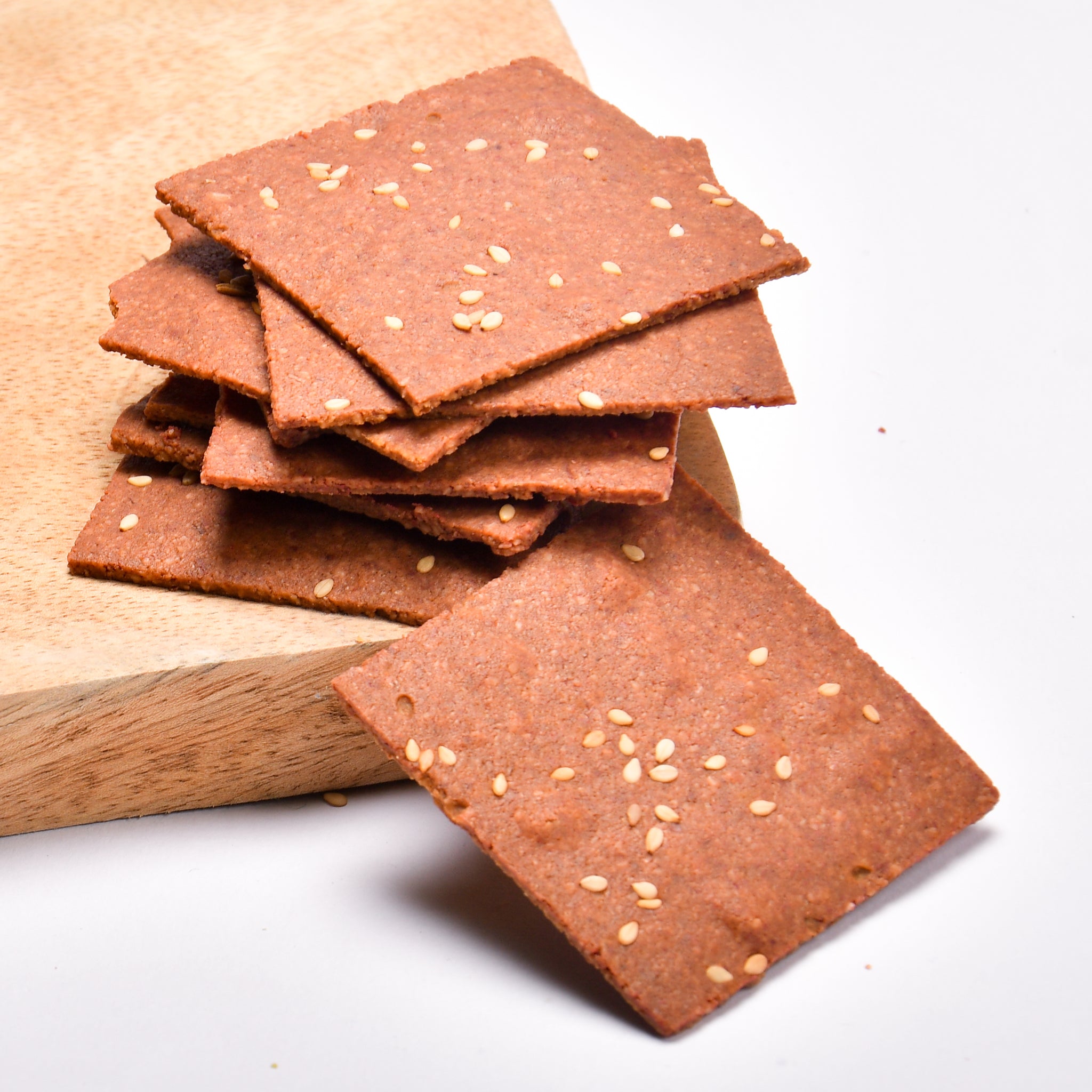 Beetroot Crackers (12, Grain Free) with Curry Leaves Dip (150g, Sugar/Grain Free)
